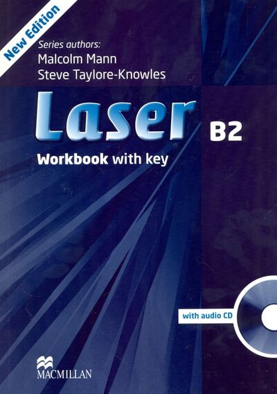 Книга: Laser. B2 Workbook + Key (+CD) (Mann Malcolm, Taylore-Knowles Steve) ; Macmillan Education, 2022 