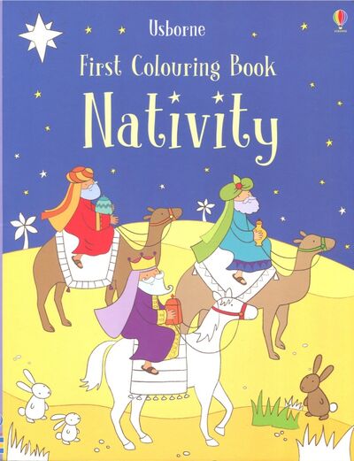 Книга: First Colouring Book: Nativity (Brooks Felicity) ; Usborne