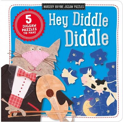 Книга: Hey Diddle Diddle (Jigsaw board book) (Toms Kate) ; Make Believe Ideas
