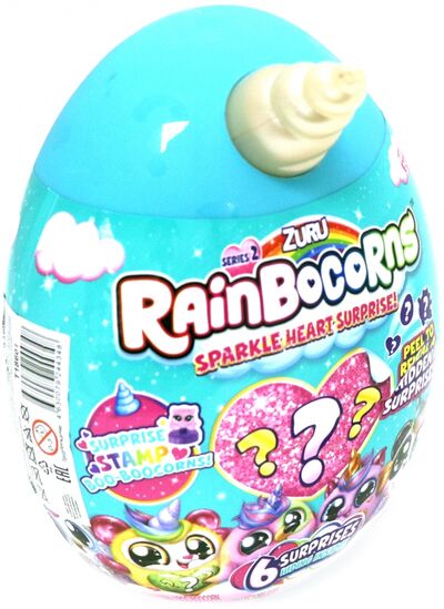 Игрушка плюшевая-сюрприз ZURU "RainBocoRns" мини в яйце (Т18601) 1TOY 
