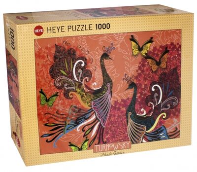 Puzzle-1000 Павлины и бабочки (29821) Heye 