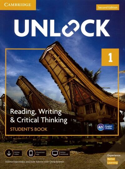 Книга: Unlock. Level 1. Reading, Writing & Critical Thinking. Student's Book. A1 (Ostrowska Sabina, Adams Kate, Sowton Chris) ; Cambridge, 2021 