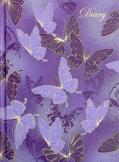 Ежедневник недатированный "Бабочки на синем" (80 листов, А6) (44127) Феникс+ 