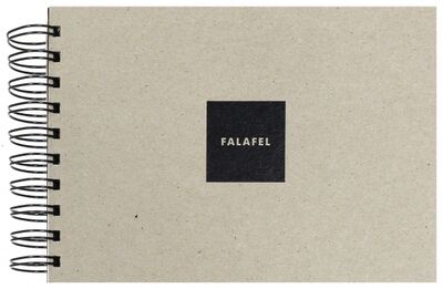 Скетчбук для белых ручек и туши (62 листа, А5, гребень, черная бумага) (440959) Falafel 
