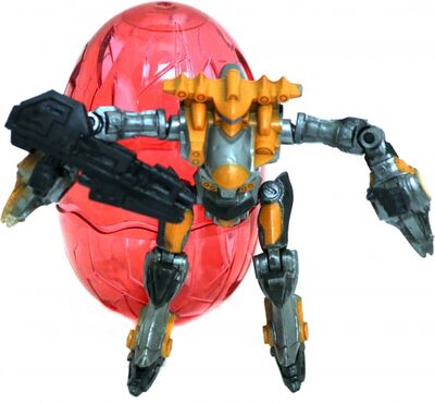 Боевой робот Mechanic в яйце, красный (79719) KriBly Boo 