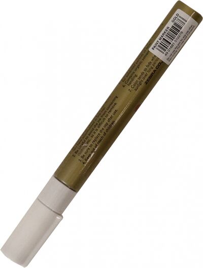 Маркер перманентный золотой 1.5 мм PAINT (MOP-200MZ-GO) ZEBRA 