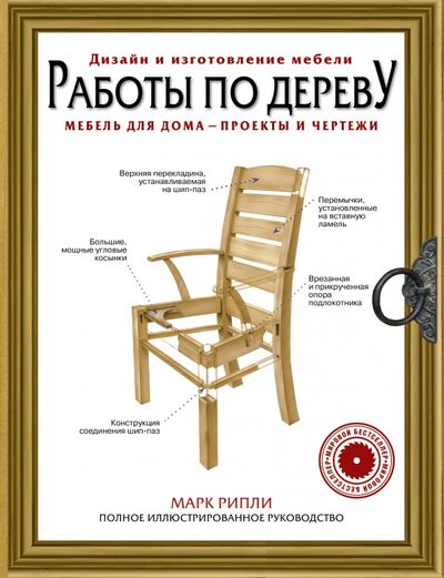 Книга: Работы по дереву. Мебель для дома - проекты и чертежи (Рипли Марк) ; АСТ, 2021 