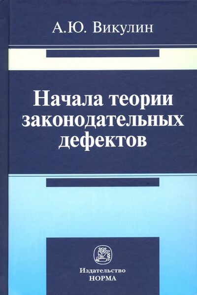 Книга: Начала теории законодательных дефектов (Викулин Александр Юрьевич) ; НОРМА, 2023 