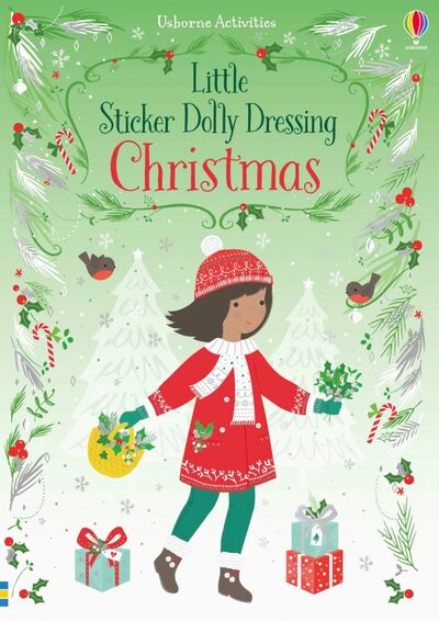 Книга: Little Sticker Dolly Dressing. Christmas (Watt Fiona) ; Usborne, 2020 