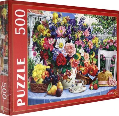 Puzzle-500 "Летний натюрморт в саду" (Ф500-2179) Рыжий Кот 