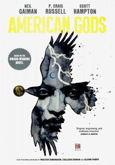 Книга: American Gods: Shadows (HB) comics (Gaiman Neil, Hampton Scott, Russell P. Craig) ; Headline, 2018 