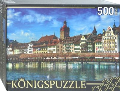 Puzzle-500 "Швейцария. Город Люцерн" (ГИК500-8307) Konigspuzzle 