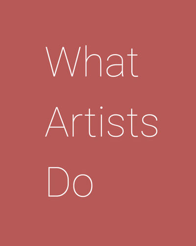 Книга: What Artists Do (Leonard Koren) ; Ingram