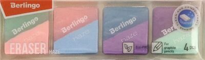 Набор ластиков 4 штуки "Haze" 33*33*14 мм (BLc_00490_4) Berlingo 