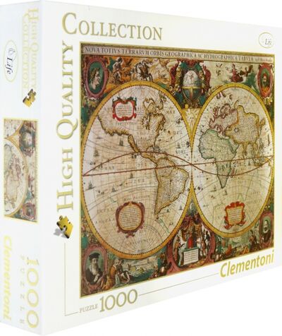 Пазл-1000 Древняя карта мира (31229) Clementoni 