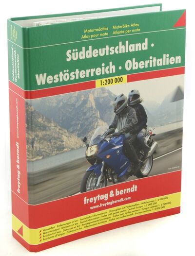 Книга: Motorbike Atlas. Germany South. Austria West. Italy North; Freytag & Berndt, 2006 