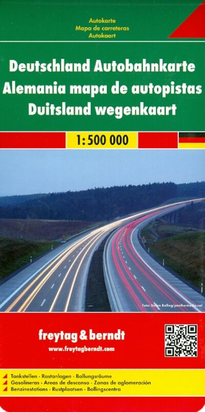 Книга: Germany motorway map. 1:500 000; Freytag & Berndt, 2012 