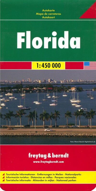 Книга: Florida. 1:450 000; Freytag & Berndt, 2013 