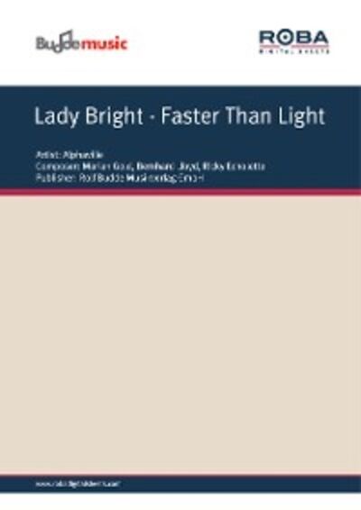 Книга: Lady Bright - Faster Than Light (Marian Gold) ; Автор