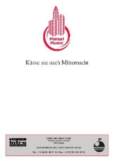Книга: Küsse nie nach Mitternacht (Christian Bruhn) ; Автор