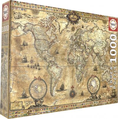 Пазл-1000 "Античная карта мира" (15159) Educa 
