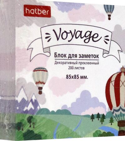 Блок для заметок 8,5х8,5 см, склейка, Voyage (MB_067438) Хатбер 