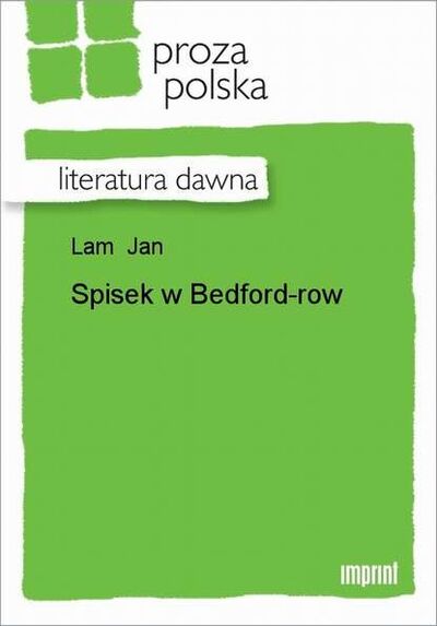 Книга: Spisek w Bedford-row (Jan Lam) ; OSDW Azymut