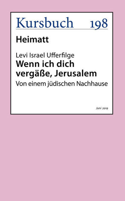 Книга: Wenn ich dich vergäße, Jerusalem (Levi Israel Ufferfilge) ; Bookwire