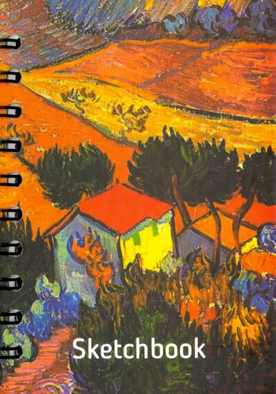 Скетчбук, 100 листов, А6 "Ван Гог. Пейзаж с домом и пахарем" (01689) Попурри 