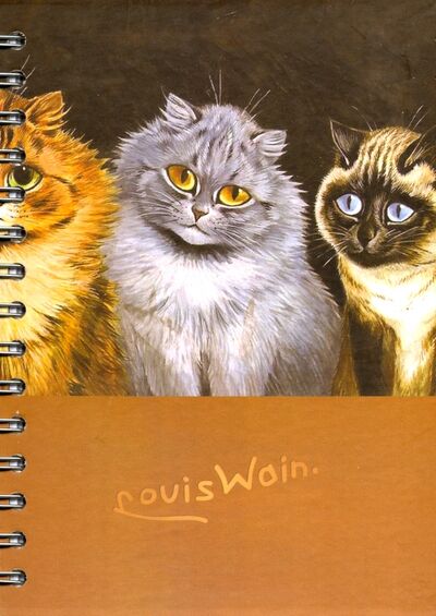 Скетчбук "Уэйн. Пять кошек" (100 листов, А5, нелинованный, спираль) (5076) Попурри 