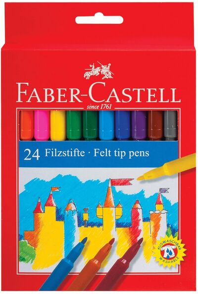 Фломастеры 24 цвета (554224) Faber-Castell 