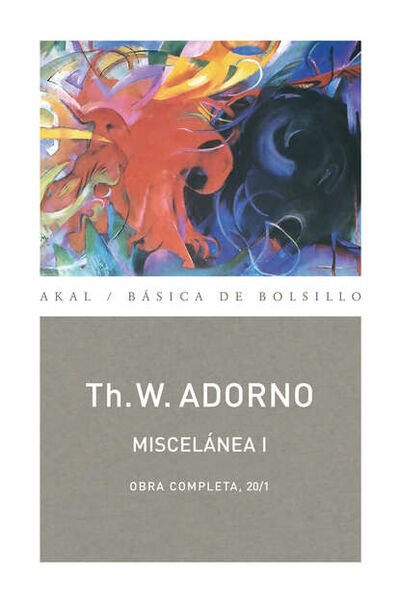 Книга: Miscelánea I (Theodor W. Adorno) ; Bookwire