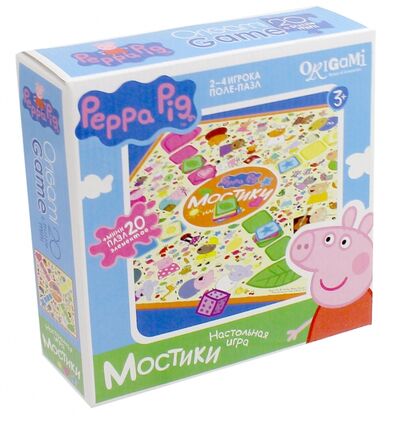 Peppa Pig. Настольная игра + пазл "Мостики" 01587 Оригами 