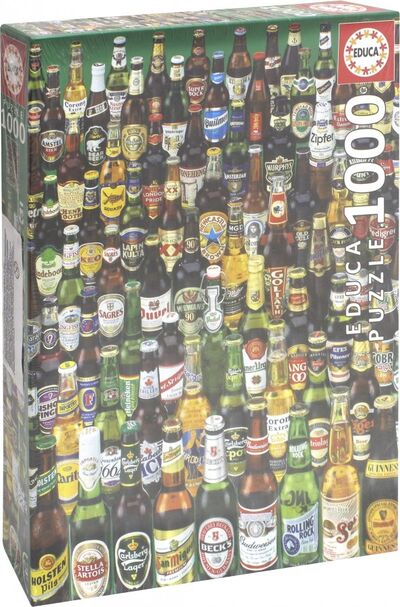 Пазл-1000 "Коллекция бутылок пива" (12736) Educa 