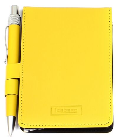 Блокнот для записей желтый с ручкой (350719) (PCM02) Iceberg 