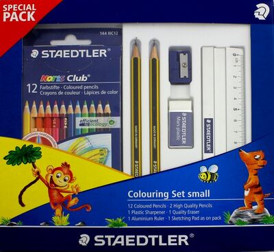 Набор для рисования: цветные карандаши, точилка, чернографитные карандаши, ластик, альбом (61TCPL2) STAEDTLER 