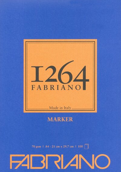 Альбом д/граф. А5,70г/м,100л 1264 MARKER 19100640 FABRIANO 